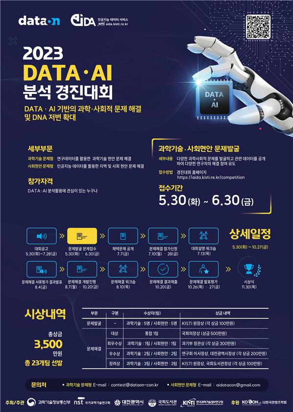 2023 DATA․AI 분석 경진대회 포스터