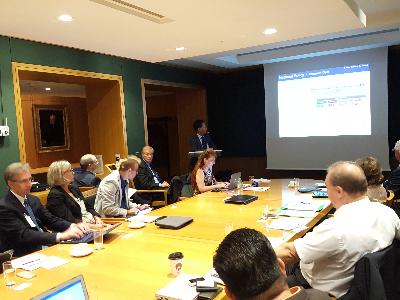 Dr.Seo Tae-sul is explaining strategy of KISTI's open science to ICSTI GA participants. image