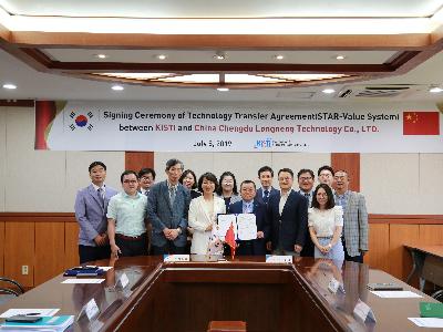 STAR-Value(Web-based technology valuation system) is transferred to China image